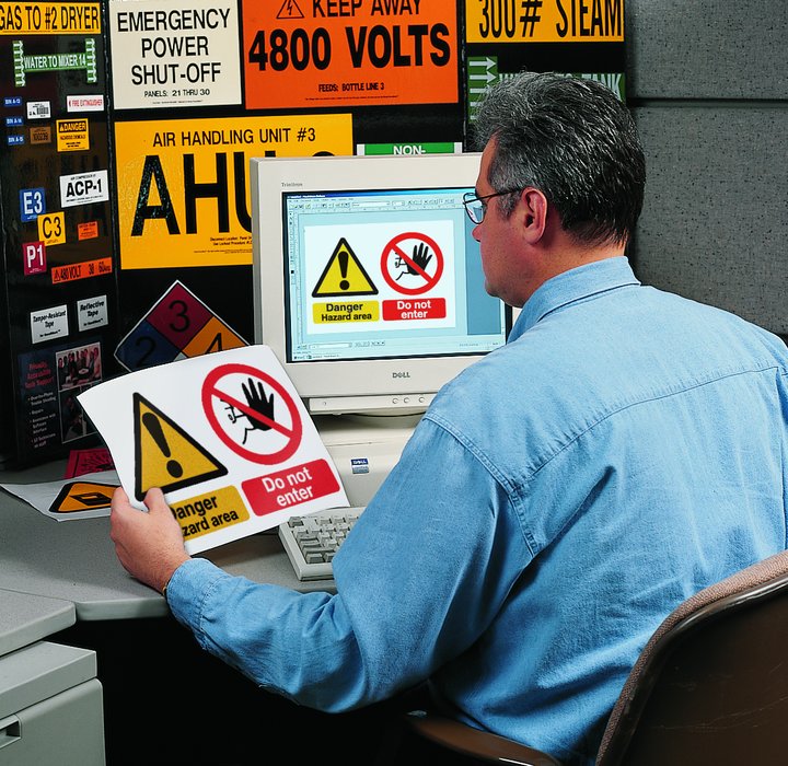 ISO 7010 compliant safety signs for harsh environments